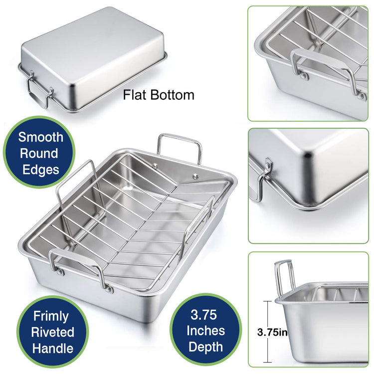 16" Roasting Pan with Racks