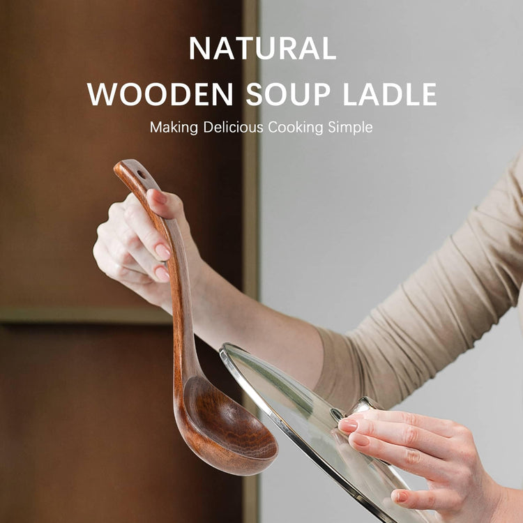 Wooden Soup Ladle for Cooking