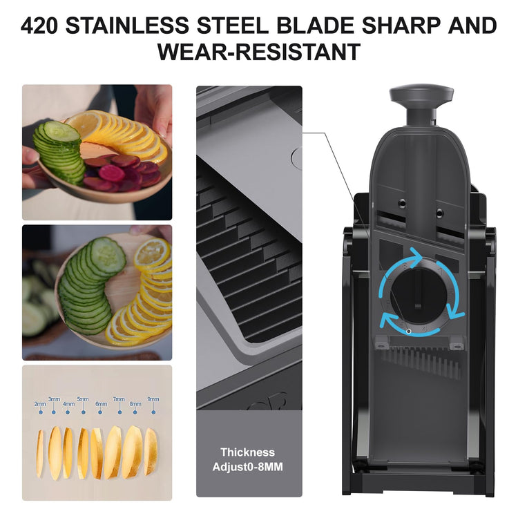 Safe Mandoline Slicer for Kitchen