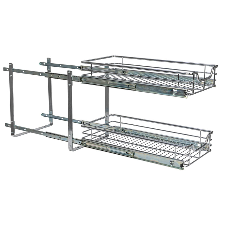 Chrome Plated Steel Dual (Dual Slide / 11.75" - Extended)