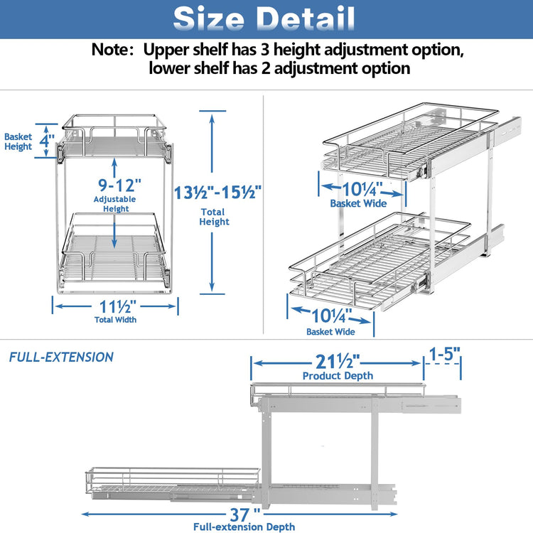 Individual Pull Out Cabinet Organizer