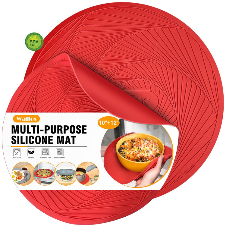 12 10 Inch Silicone Microwave Mats (2 Count)