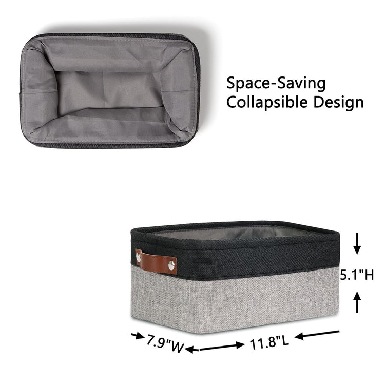 Small Storage Baskets for Shelves (6 Count)