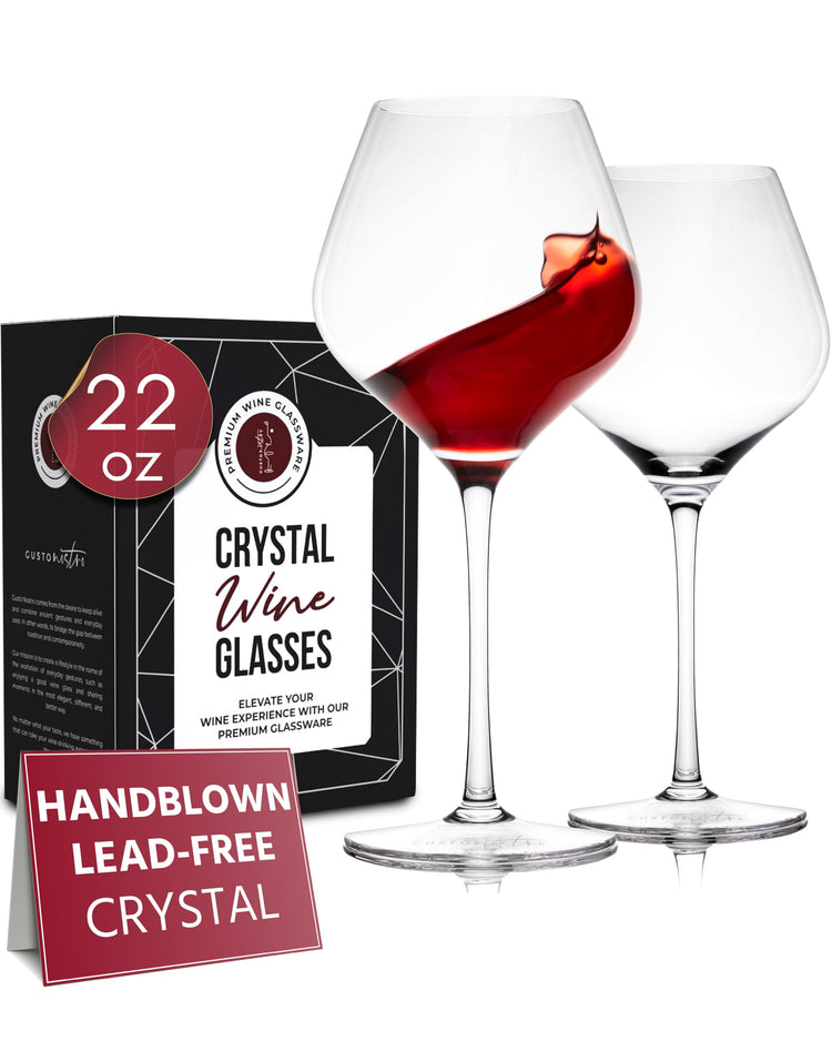 Crystal Wine Glasses Set of 2 (2 Count)