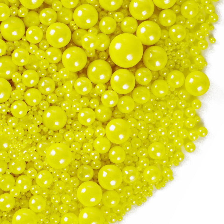 Yellow Pearl Sugar Sprinkles (4.58 Ounce)
