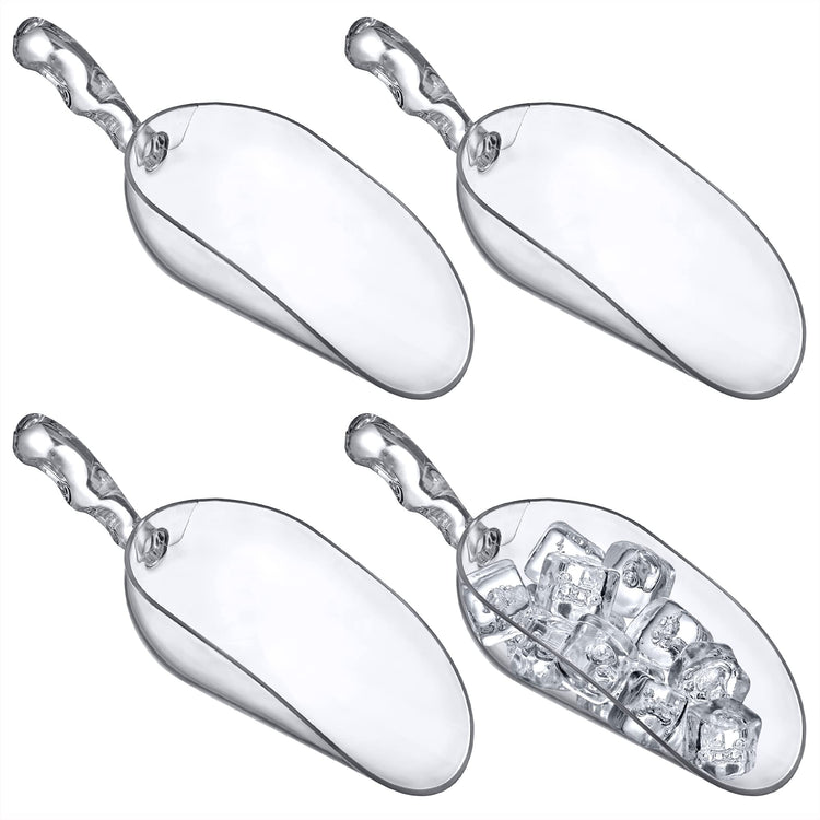 Elsa - 24-Ounce Plastic Ice Scoops (Set of 4), Plastic Utility Scoops, BPA-Free, Food-Grade, Shatter-Proof, Good for Kitchen and Restaurant, Perfect for Home and Commercial Use (4 Count)