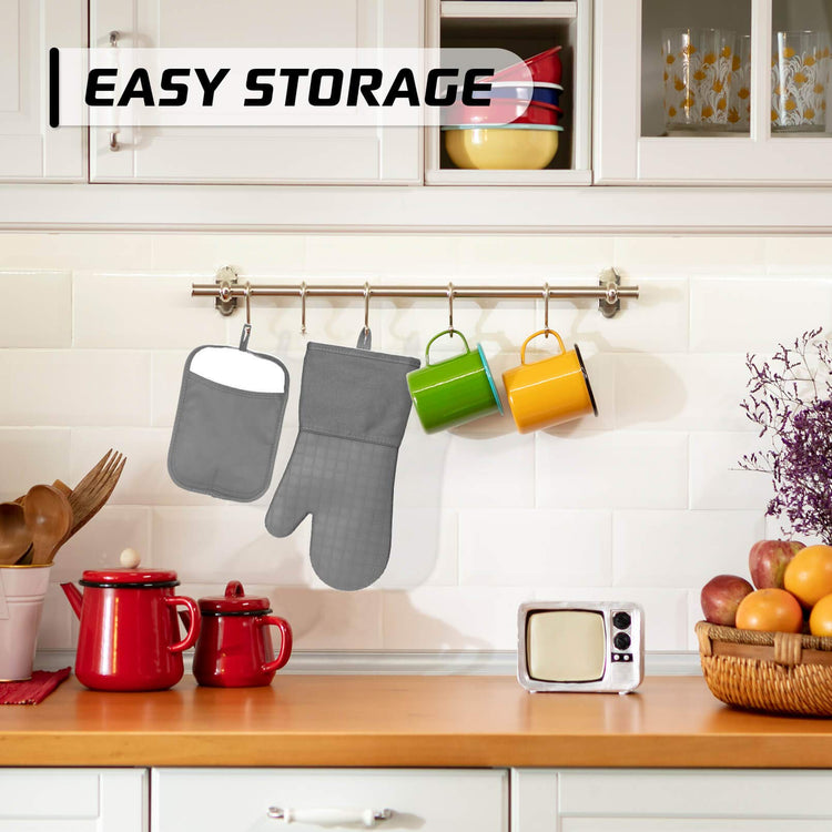 Silicone Kitchen Pot Holders with Pockets (2 Count)