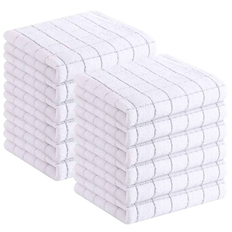 100% Cotton Terry Kitchen Towels (12 Count)