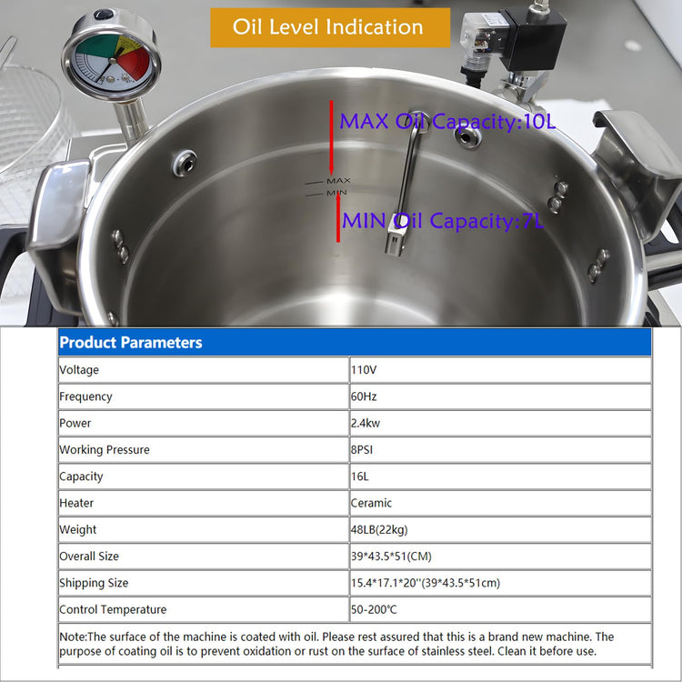 16L Electric Pressure Fryer