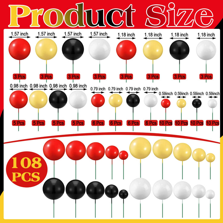 Balls Cake Topper (108 Count)