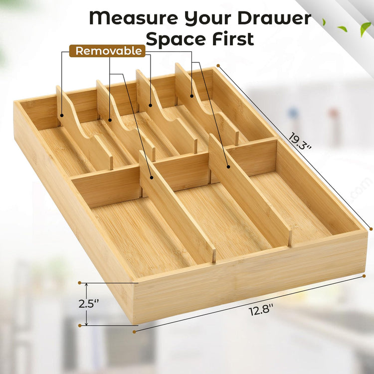 Silverware Organizer for Kitchen Drawers