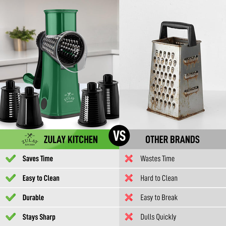 Rotary Cheese Grater 5 Blade Cheese Shredder