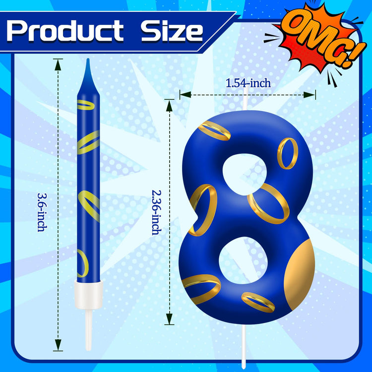 13PCS Birthday Cake Candles Set (13 Count)