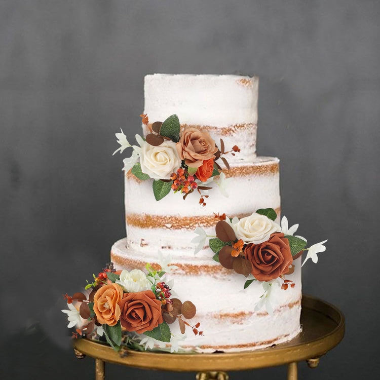 3Pcs Premade Cake Flowers (3 Count)