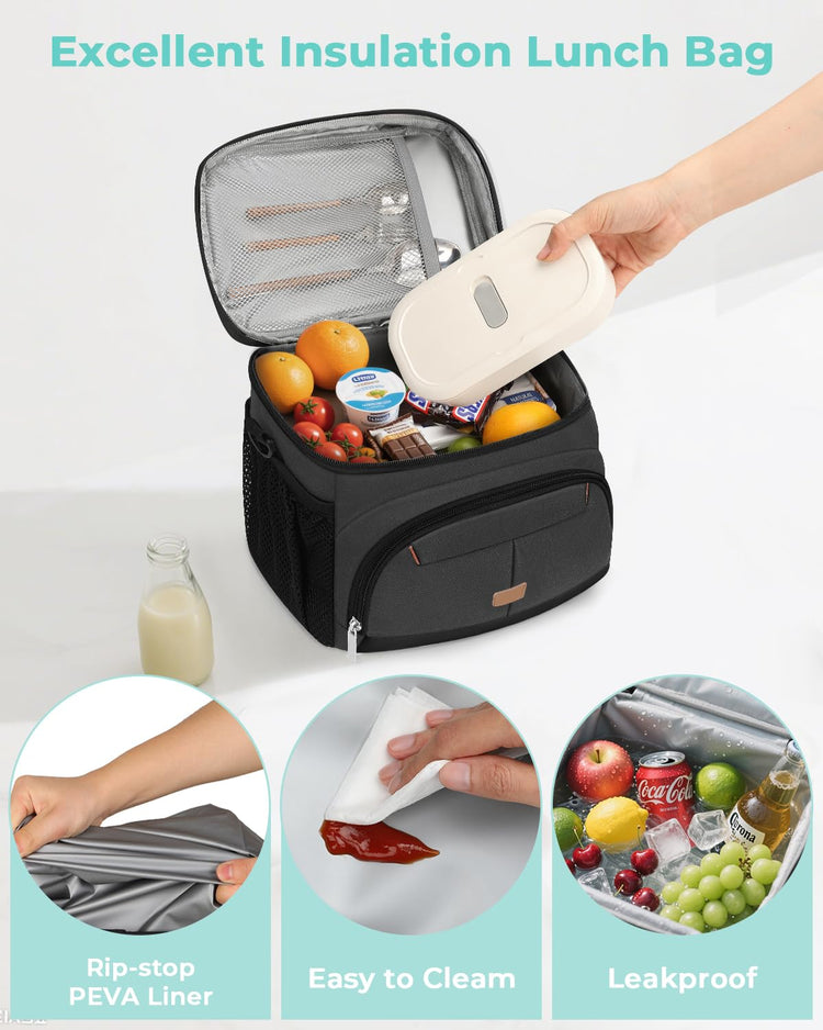 Lunch Box for Men Women Insulated Lunch Tote Cooler Bag Lunchbox