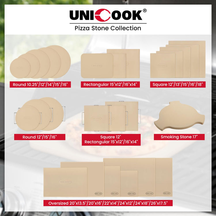 20 x 16 Inch Extra Large Pizza Stone for Oven and Grill