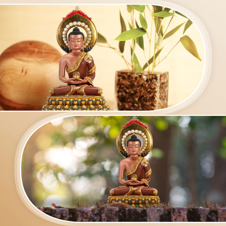 Hand Painted Amitabha Buddha Statue
