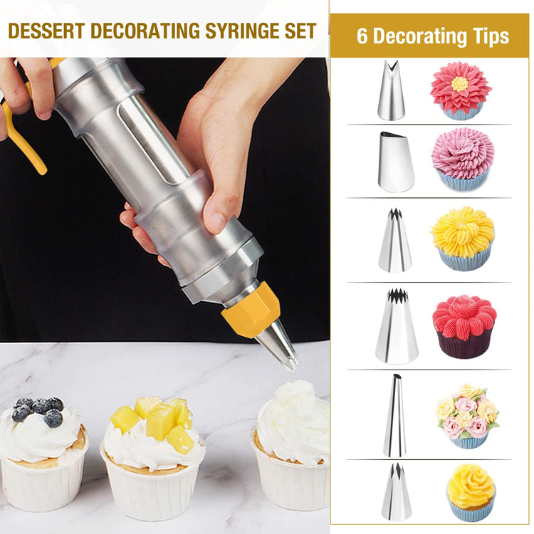 Dessert Decorating Syringe Set (13 Count)