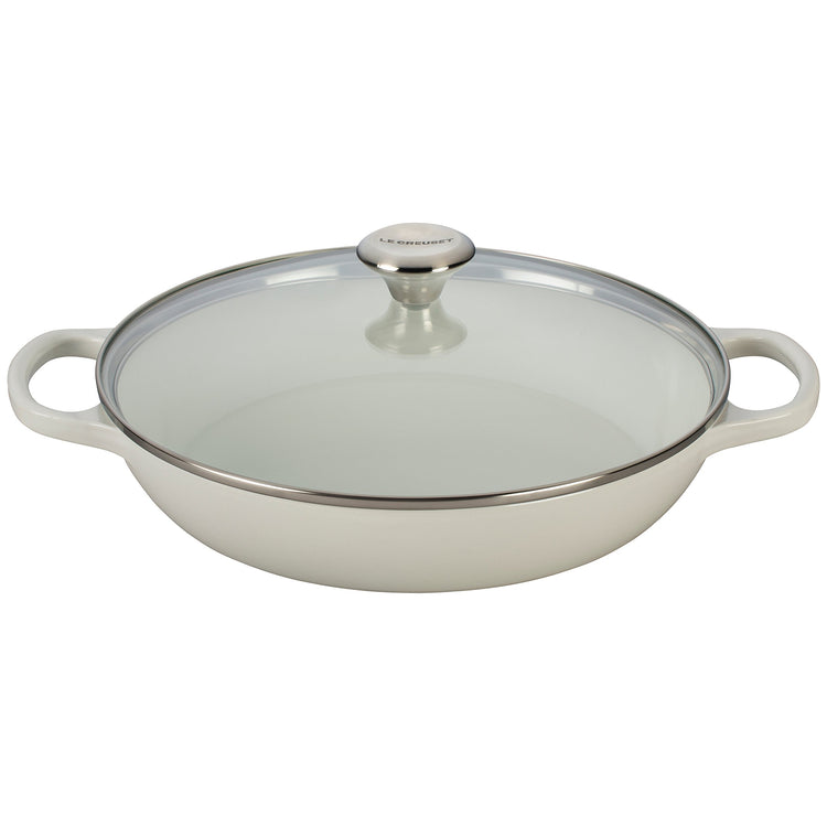 Enameled Cast Iron Casserole with Glass Lid