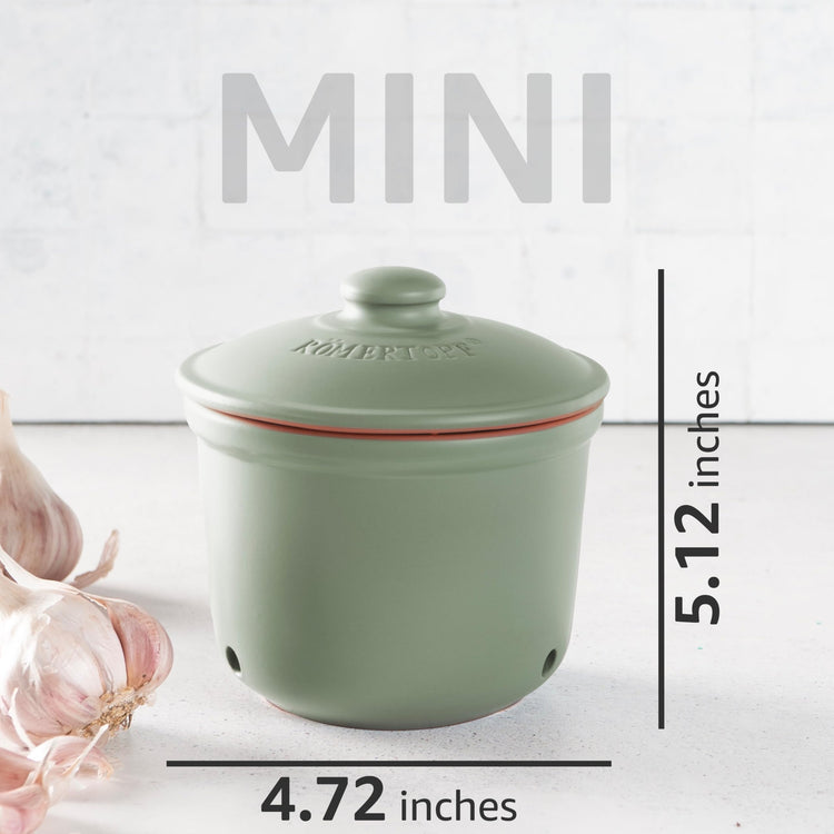 Romertopf Freshness Storage Potato Onion Garlic Clay Pot Set of 3 with Lids (3 Count)