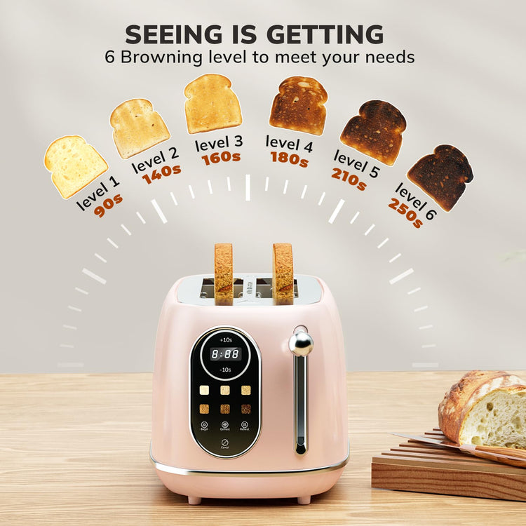 Smart Touch Screen Toaster 2 Slice