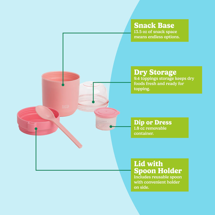 Travel Snack Cups with Spoons (2 Count)