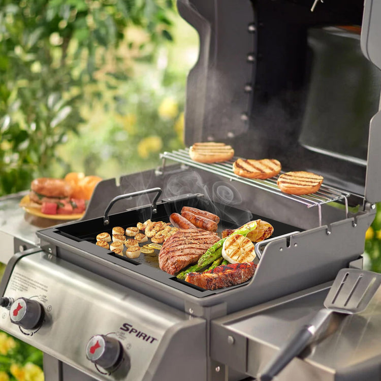 Adjustable Griddle Insert for Gas Grill