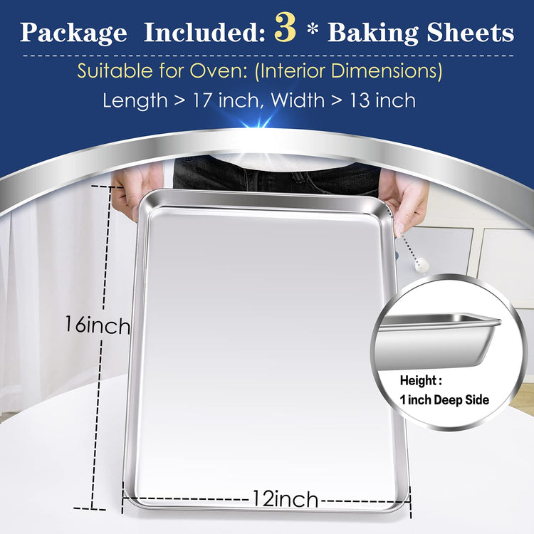Baking Sheet Pan (3 Count)