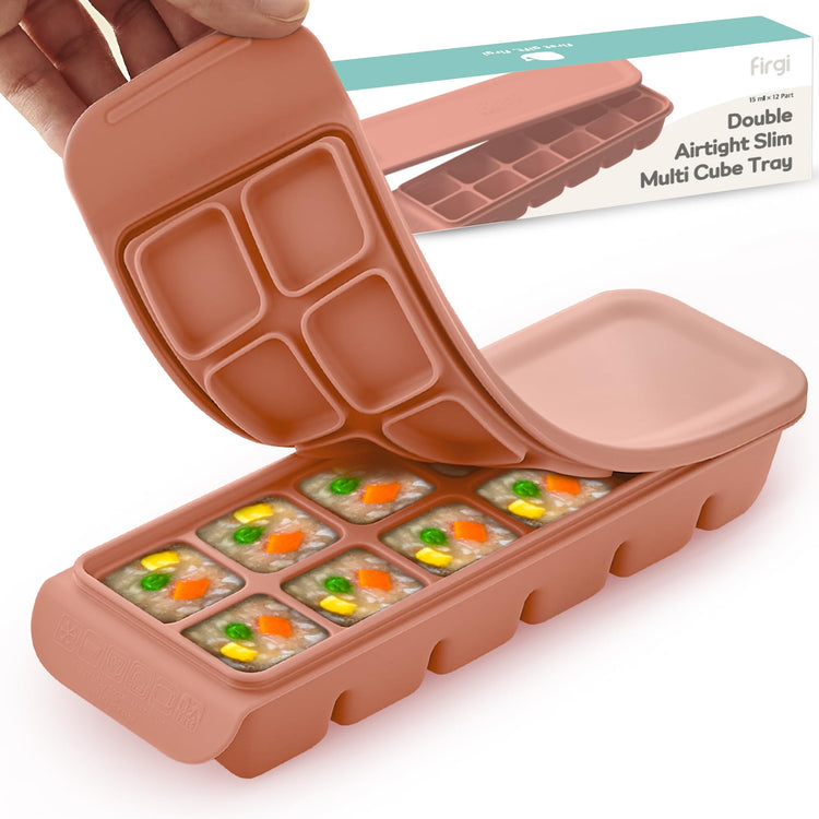 0.5 oz 12 Sections Silicone Ice Cube Freezer Tray with Lid