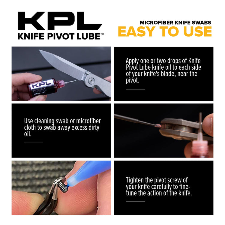 KPL MicroFiber Knife Care Detail Swabs (50 Count)