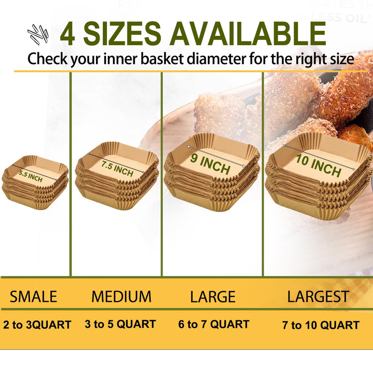 Air Fryer Liners for Instant Pot 4QT Vortex Plus 6