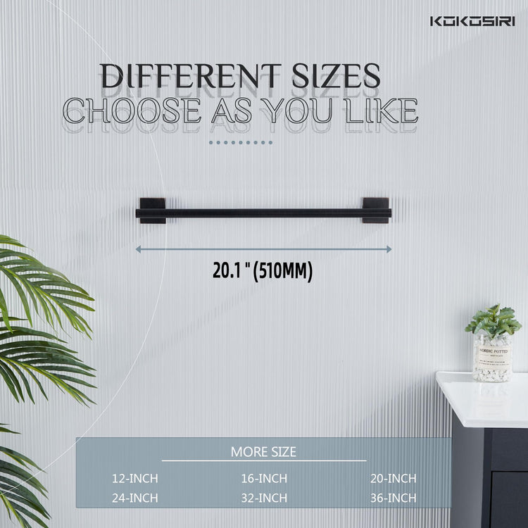Towel Bar Bathroom Towel Holder for Bath Kitchen Cabinet Towel Rails 20 Inch Oil Rubbed Bronze Stainless Steel B4005ORB