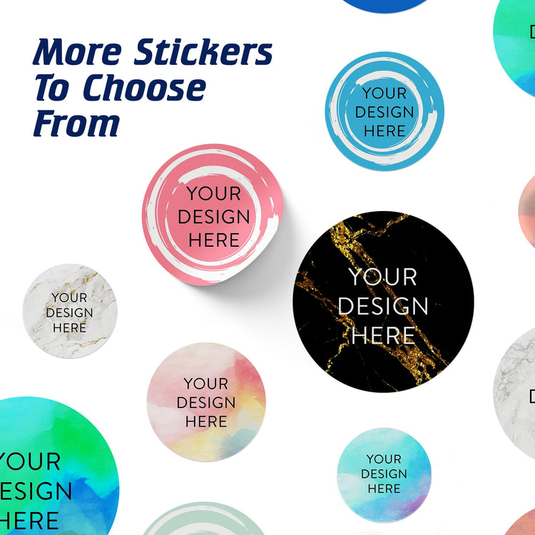 Custom Vinyl Stickers Your Image (100 Count)