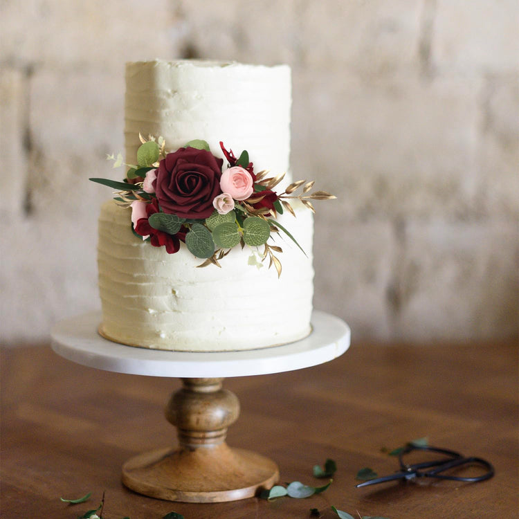 3Pcs Premade Cake Flowers (3 Count)