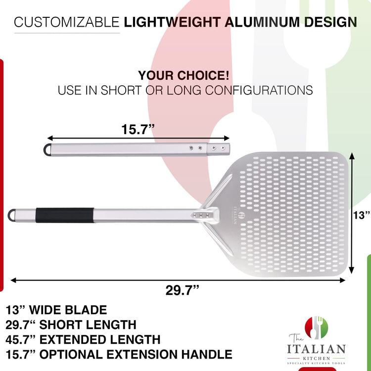 Perforated Pizza Peel 13"W x 16.7"L