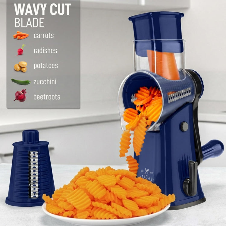 Rotary Cheese Grater 5 Blade Cheese Shredder