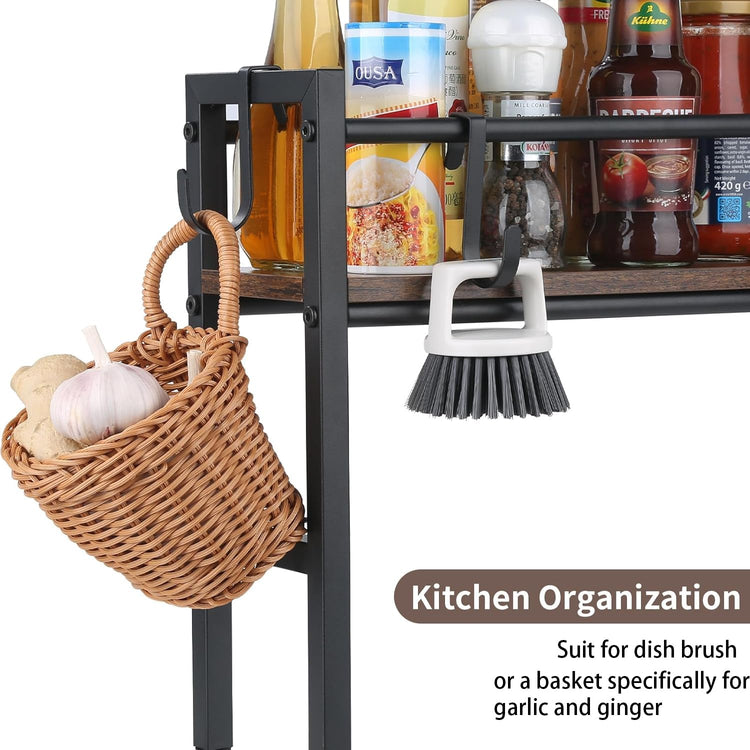 Spice Rack Shelf for Kitchen Stove