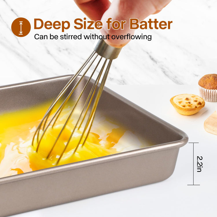 Deep Baking Pans Set (3 Count)