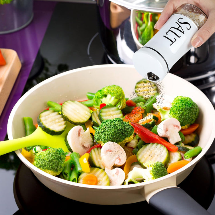 Salt and Pepper Shakers with Adjustable Pour Hole (2 Count)