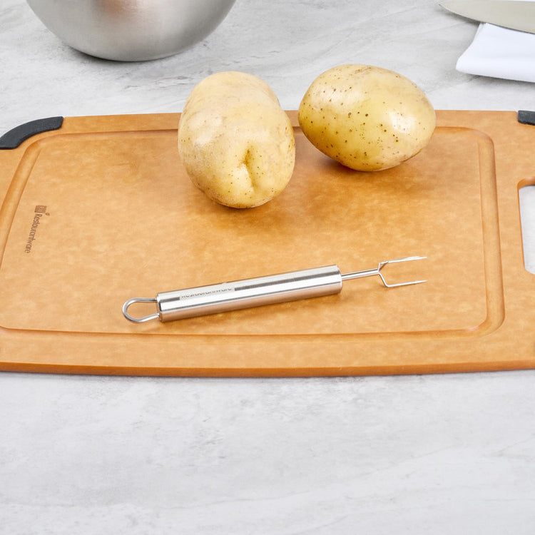 6 in Stainless Steel Potato Peeling Fork (24 Count)