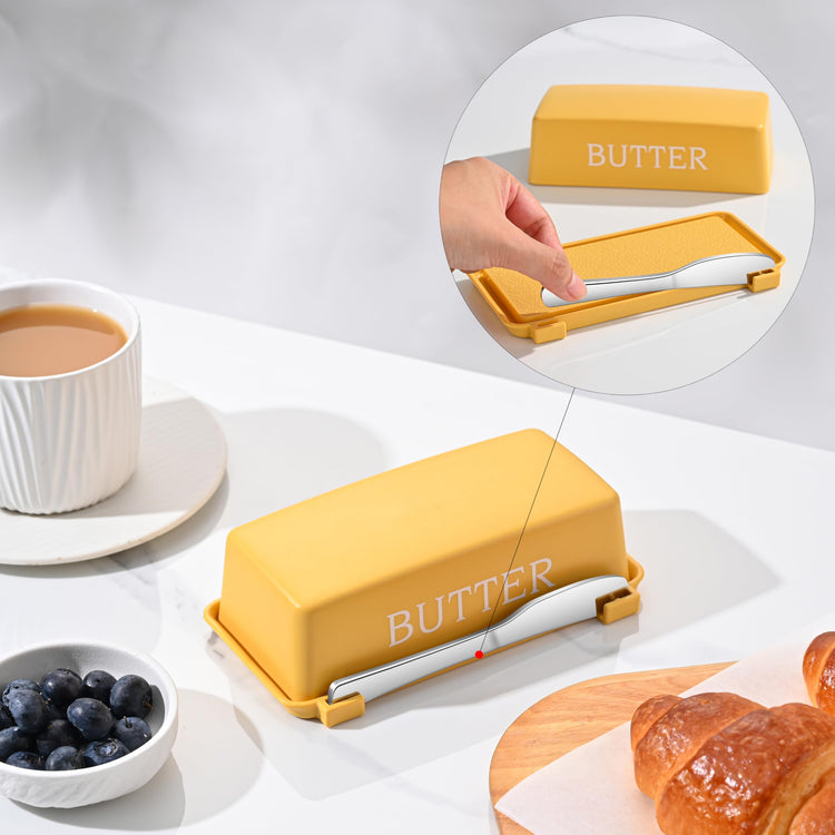 Butter Tray With Cover And Knife