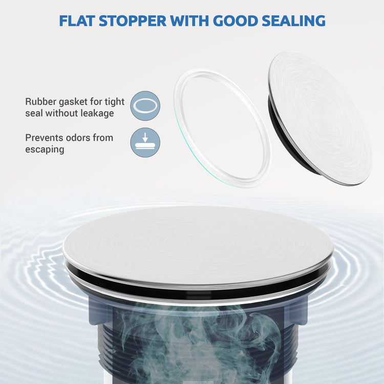 Kitchen Sink Drain Assembly with Removable Deep Basket Strainer
