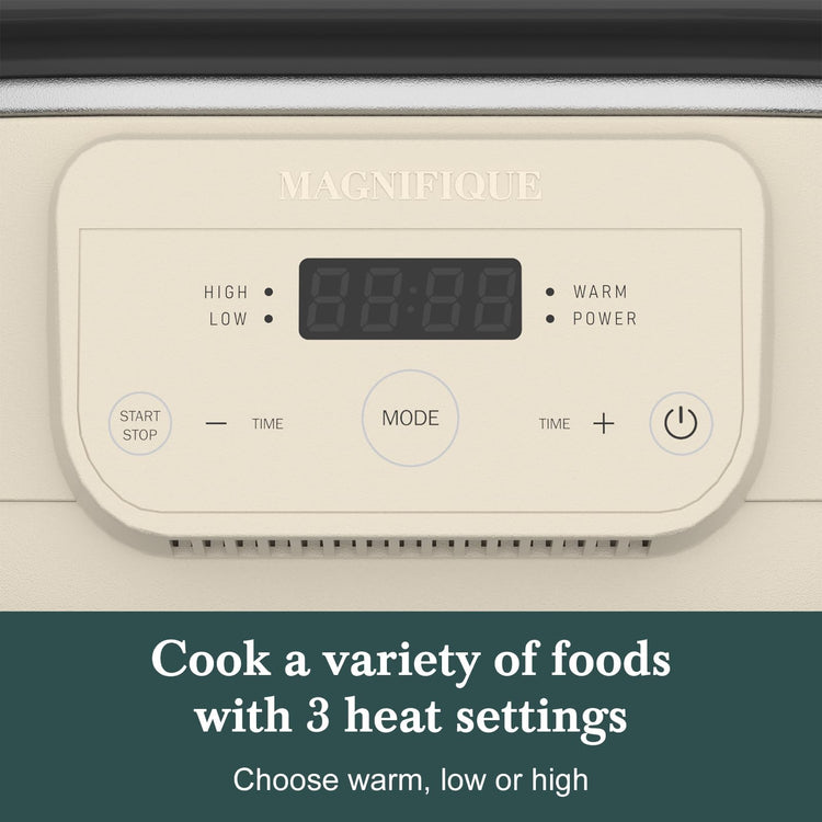 6 Quart Programmable Slow Cooker Removable Healthy Nonstick Crock Pot