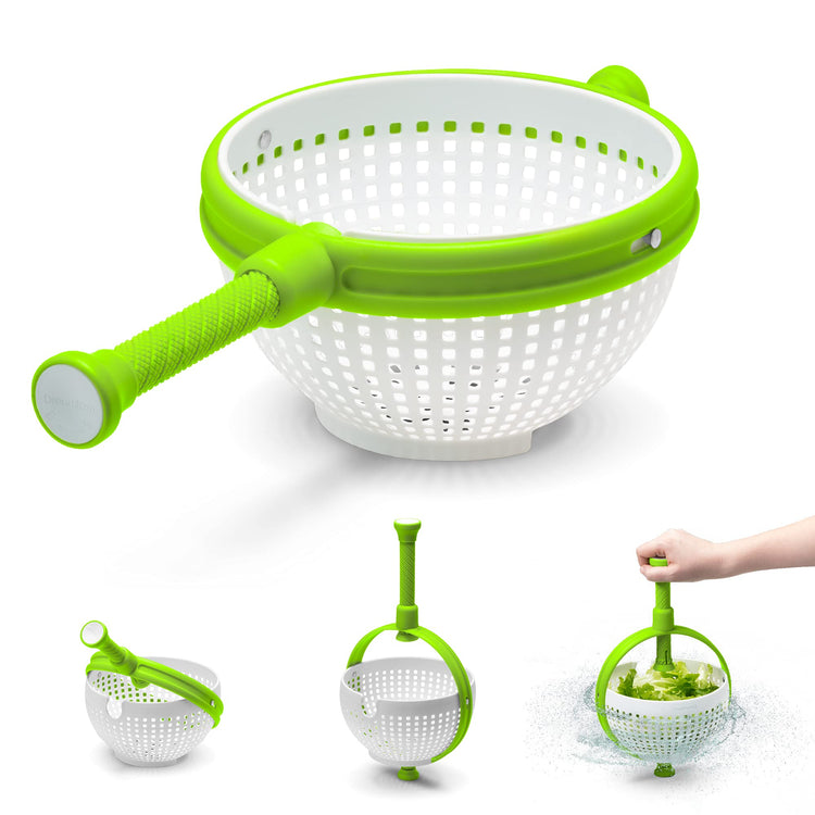 Spina 2-in-1 Collapsible Salad Spinner & Colander