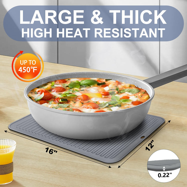 Large Silicone Trivet 16x12 Inch