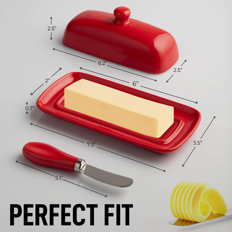 Butter Dish With Lid For Countertop