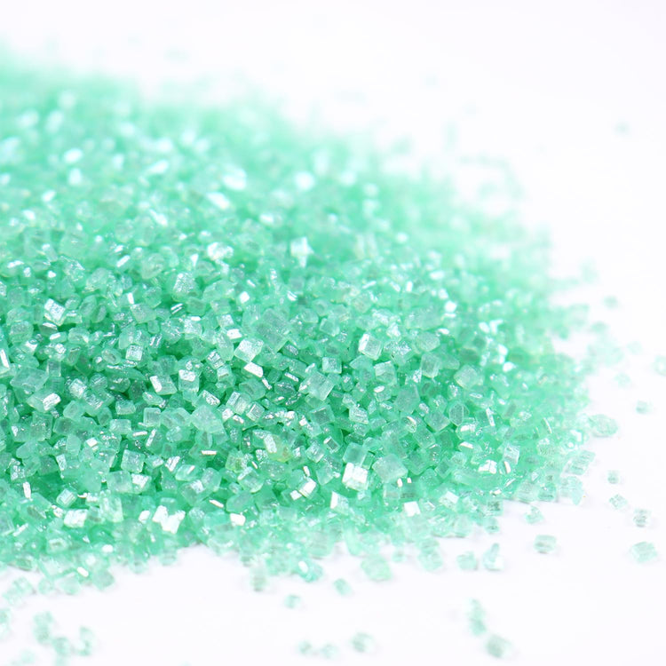 Green Sanding Sugar for Baking Easter Edible Sparkling Sugar Sprinkles Coarse Sugar Crystals for Cake Decoration Cookie Cupcake Topper Ice Cream Topping Supplies 150g (5.3 Ounce)