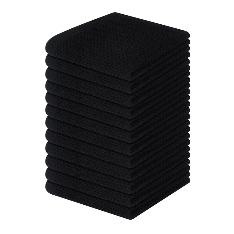 100% Cotton Waffle Weave Kitchen Dish Cloths 12 (12 Count)