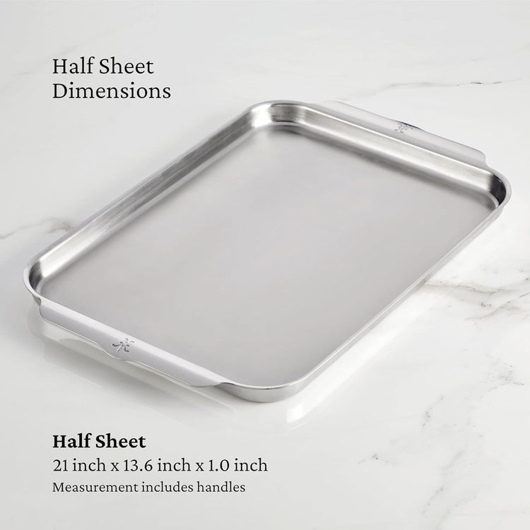 Hestan - OvenBond Collection - Tri-ply Half Sheet Pan, 13-Inch x 18-Inch - Nestoria