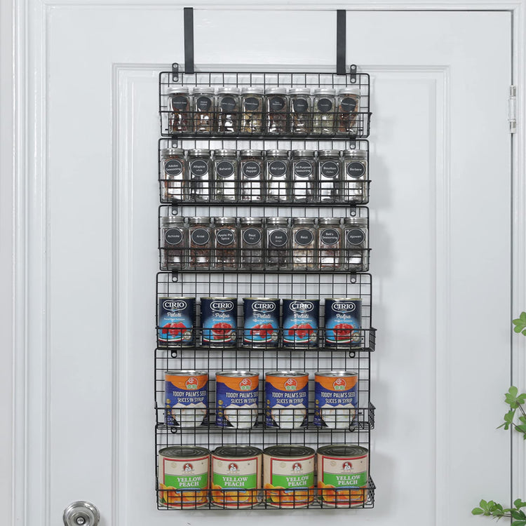 6 Tier Spice Rack Organizer with Door Hook